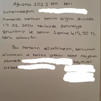 Turkcell Bilgim Dışında Hattım Faturalıya Geçirilmiş Ve Borç Çıkmış