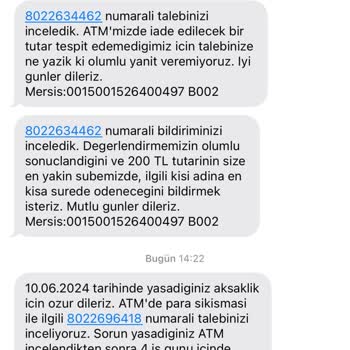 Bankamatik Tanımsız Banknot Paramı Yuttu, Akbank Paramı İade Etmiyor