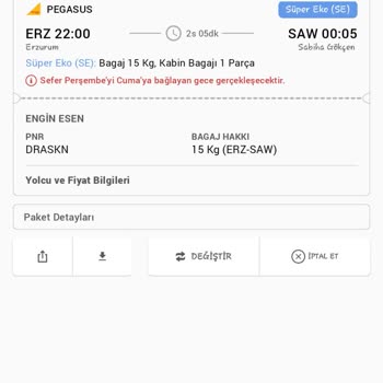 Obilet Ve Pegasus Firmalarından İade Sorunu