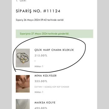 Gülşah'ın Takı Tezgahı Acil Dönüş Bekliyorum