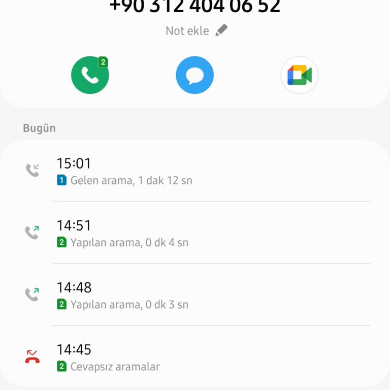 0312 404 07 63 İnternet Suresinin Sonlanması İle İlgili Arama