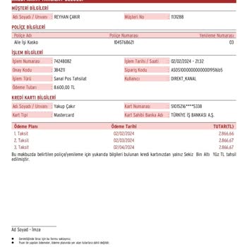 Anadolu Sigorta Mini Onarım Tramerde 3 Kat Fazla Olarak Görülüyormuş