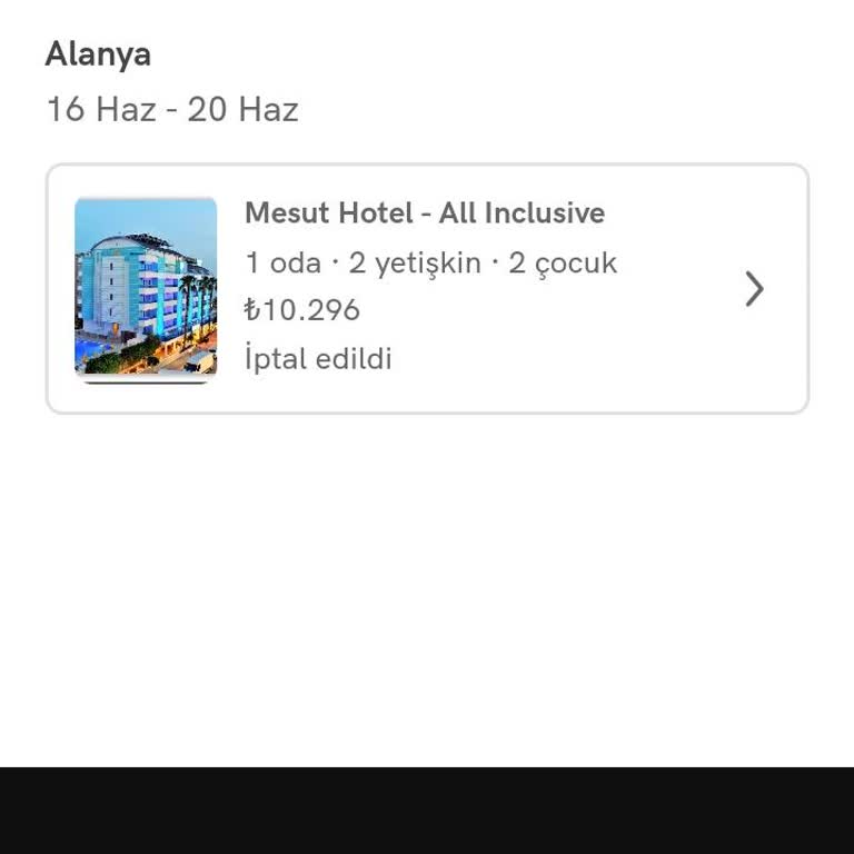 Mesut Hotel (Alanya) Otel Rezervasyon Sürecinde Yaşanan Sorunlar