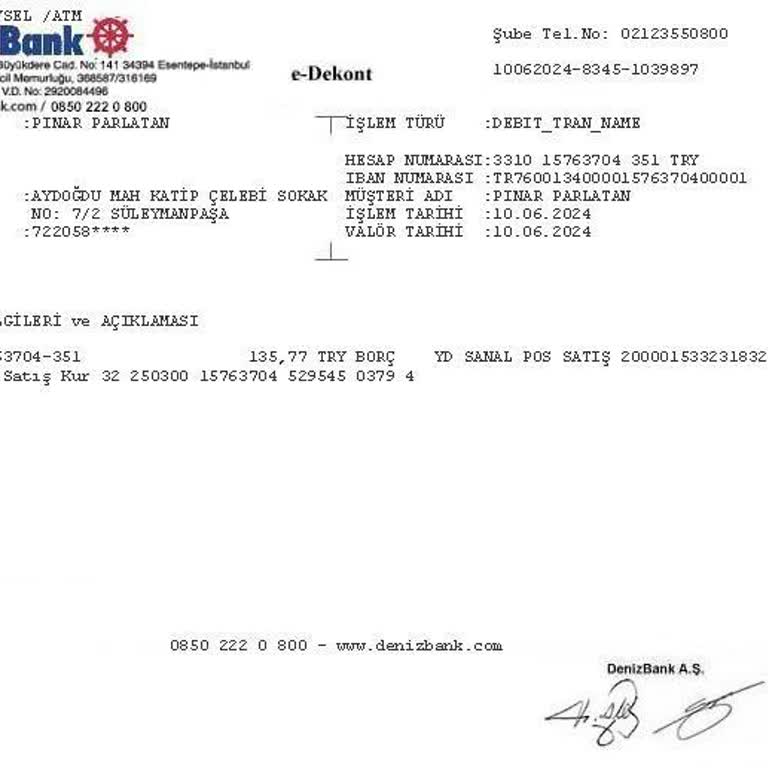 Denizbank Sürekli "yd Sanal Pos" Adı Altında Hesabımdan İzinsiz Para Kesiliyor