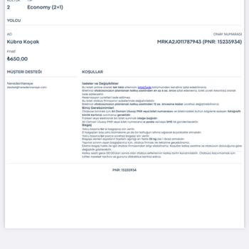 Neredennereye.com Otobüs Bilet İptali