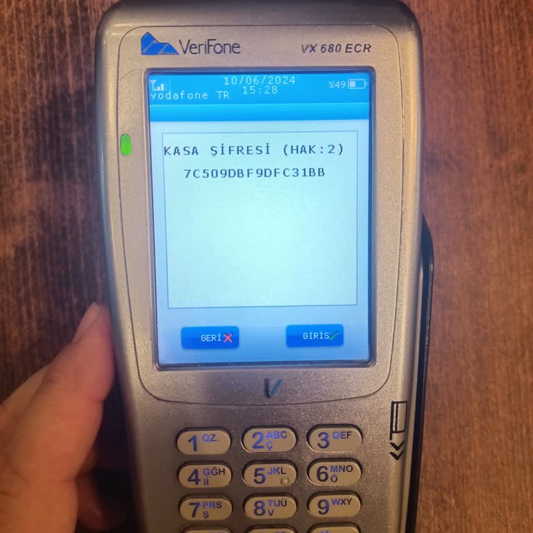 Verifone Panaroma Bilişim Verifon Yazar Kasa Kasa Şifresi Hatası