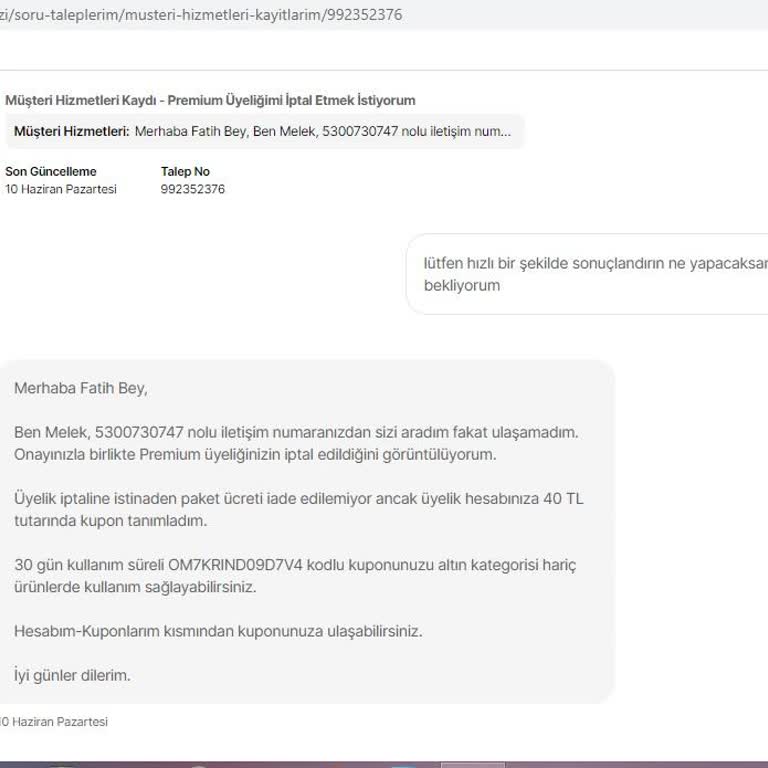 Hepsiburada.com Siparişi Yollamıyor Parayı İade Etmiyor