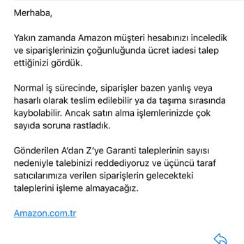 Amazon Mağduriyeti 3. Taraf Satıcı Sorunu