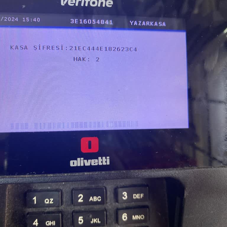 Verifone 8 Haneli Şifre