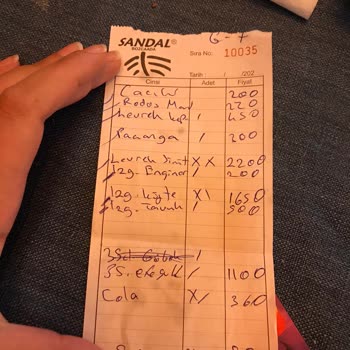 Bozcaada Sandal Restaurant Bozcaada Adisyon Yanlış Kesiyorlar