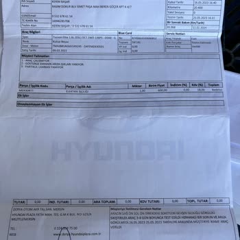 Hyundai Assan Ayıplı Mal Satmaktan Dava Açacağım