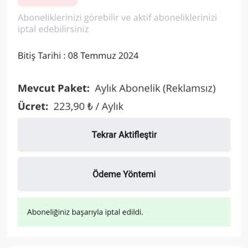 Exxen Para İadesi Yapmıyor