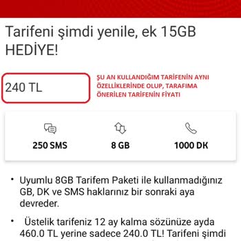 Vodafone Fahiş Fiyat Artışı Ve Dışarıdan Gelene Daha Ucuz Tarife