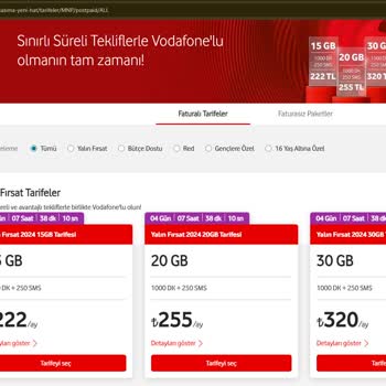 Vodafone Fahiş Fiyat Artışı Ve Dışarıdan Gelene Daha Ucuz Tarife