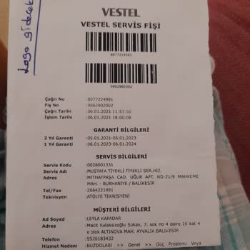 Vestel Buzdolabı Soğutma Yapmıyor Teknik Servis Sorunu Çözmüyor.