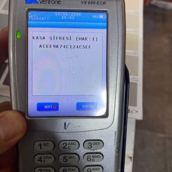 Verifone YAZARKASA/POS Cihazı Şifre İsteme Hatası