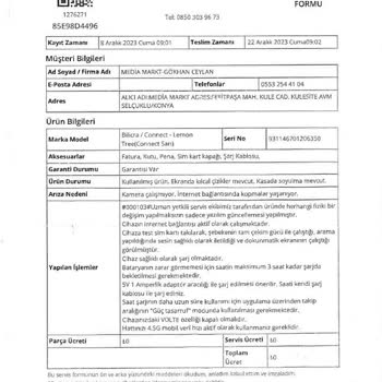 Bilicra Connect Kamera Problemi