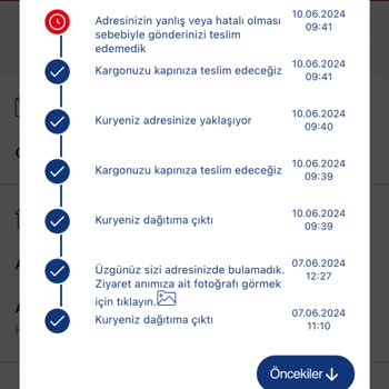 Aras Kargo 2. Kez Gelip Öyle Bir Adres Yok Diye İade Etmesi