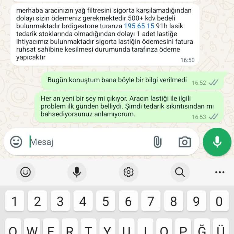 Oliva Ekspertiz Hasar Onarım İçin Tedarik Sağlanmıyor. 40 Gün Oldu.