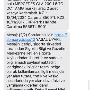 Karışmış Olduğum Kazada Tramer Hatası