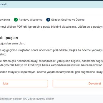 VFS Global Avusturya Sistem Sorunu