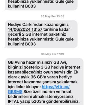 Vodafone Fazla Fatura, Kullanmadığım İnterneti Faturama Eklemişler