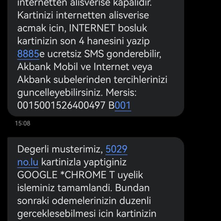 Akbank Ne Ara Üye Yaptılar Anlamadım Bilgi Haricinde İşlem