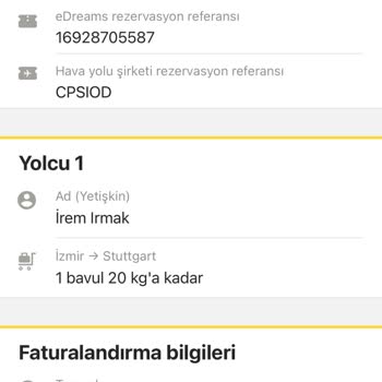 EDreams Firmasından Aldığım Biletin Kesilmemesi Ücretimin Verilmemesi