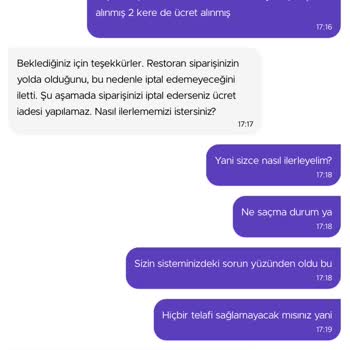 Getir Yemek Teknik Arıza Yüzünden İki Sipariş Oluşturuldu