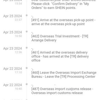 Shein Kargo Takip Güncellenmiyor