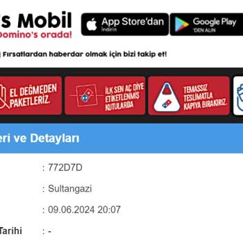 Domino's 30dk Teslim Garantisi Yerine 51dk Ve Soğuk Pizza.