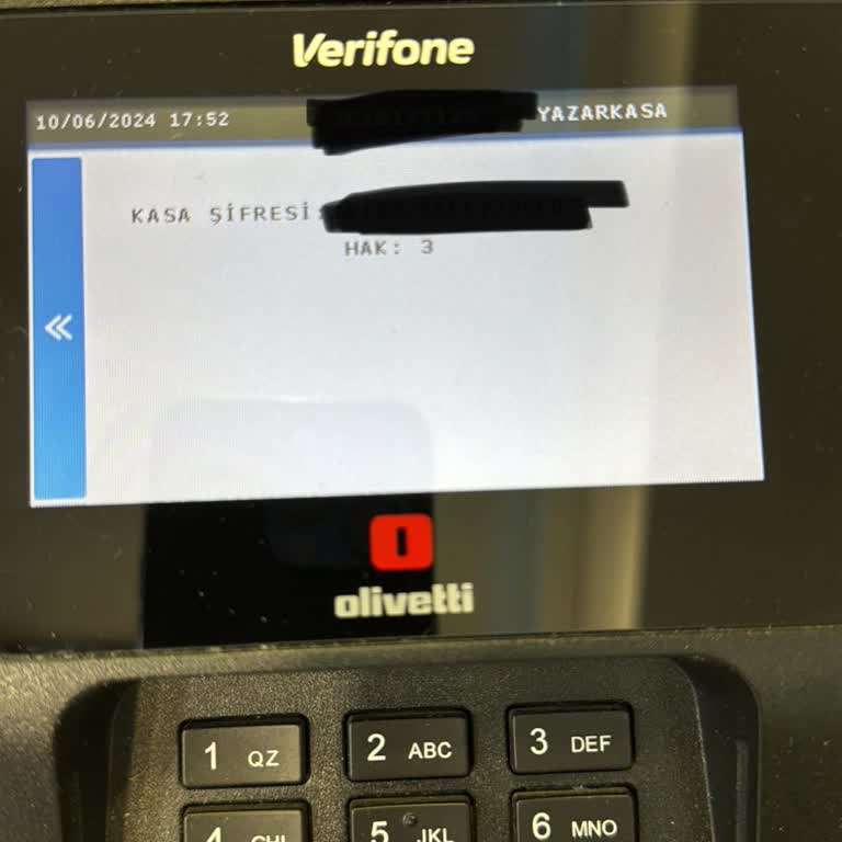 Verifone Pos Cihazım Kasa Şifresi İstiyor