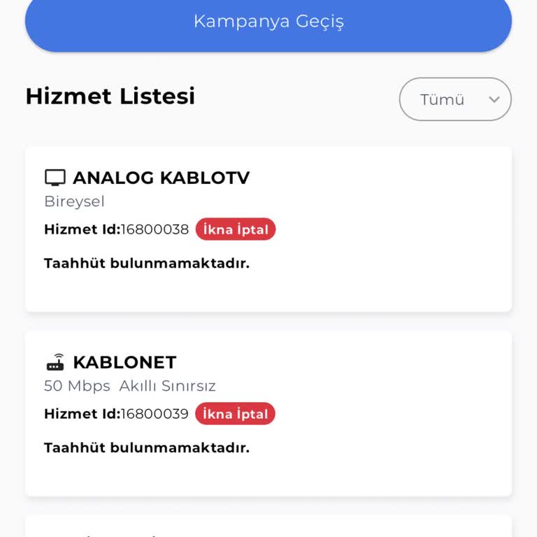 Kablo Net Kablo TÜRKSAT Abonelik İşlemeleri