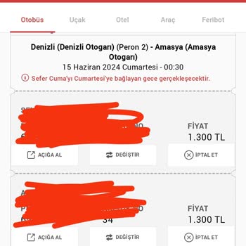Obilet Fiyat Güncellemesi Mağduriyeti