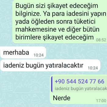 Kübra Biriktir Paramı İade Etmiyorlar