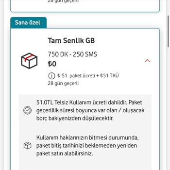 Vodafone Yanımda Hatası Var