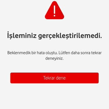 Vodafone Yanımda Hatası Var