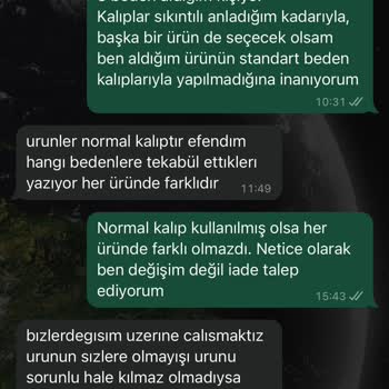 Moda Sahre Sahre Butik Ücret İadesi Yapmıyor