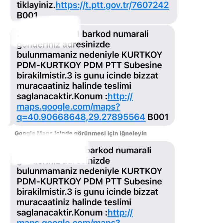 PTT Kargomu Getirmiyor