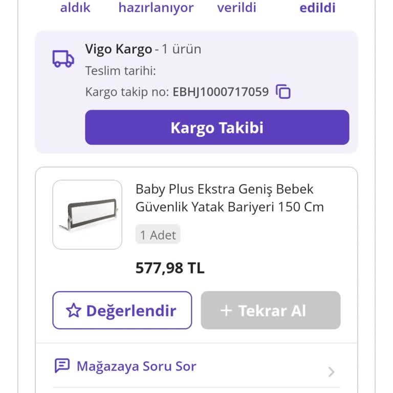 Vigo Teslim Edildi Yazmasına Rağmen Kargo Yok