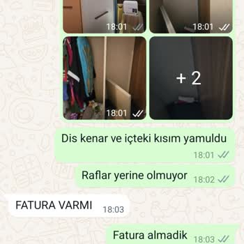 Kelebek Mobilya Senta Gardırop Durduğu Yerde Dağıldı