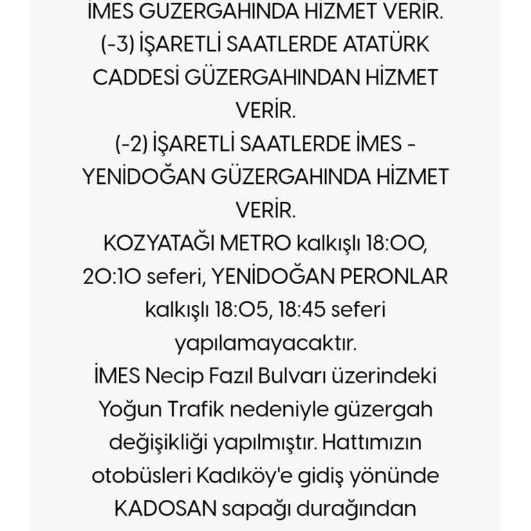 İett 19e İptal Seferler