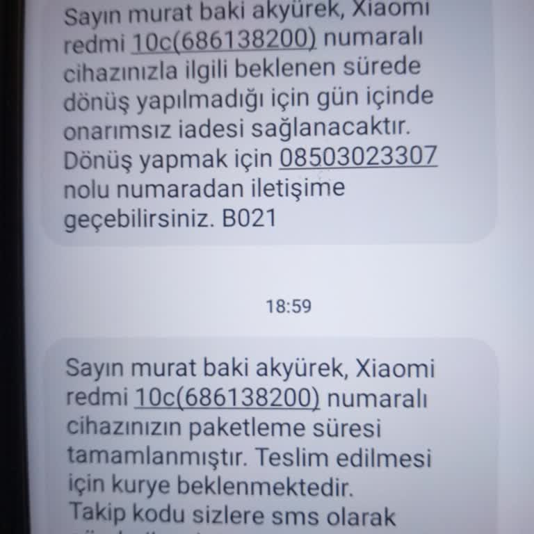 Xiaomi Redmi 10c Tamir Sürecinde Yaşanan İletişim Sorunları Ve Zaman Kaybı