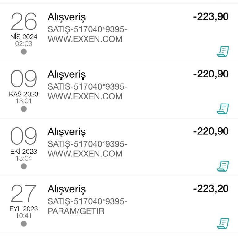 Exxen İptal Edilmiş Üyelikten Ücret Çekimi