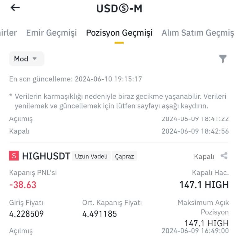Binance Stop Koymamız Rağmen Çalışmıyor