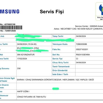 Samsung Hafif Eğri Bahanesiyle Garantiyi Reddetti