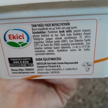 Ekici Peynir Ürünleri Küf Sorunu