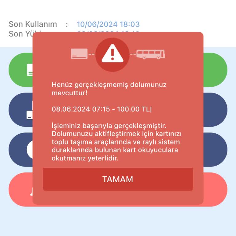 Kent Kart Param Online İşlemde Sorun Yaşıyorum