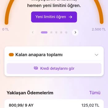 Hepsifinans Limit Hatası?