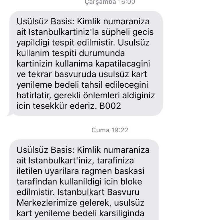 İBB Öğrenci İstanbulkart'ıma Asılsız Bir İddia İle Bloke Koydu.